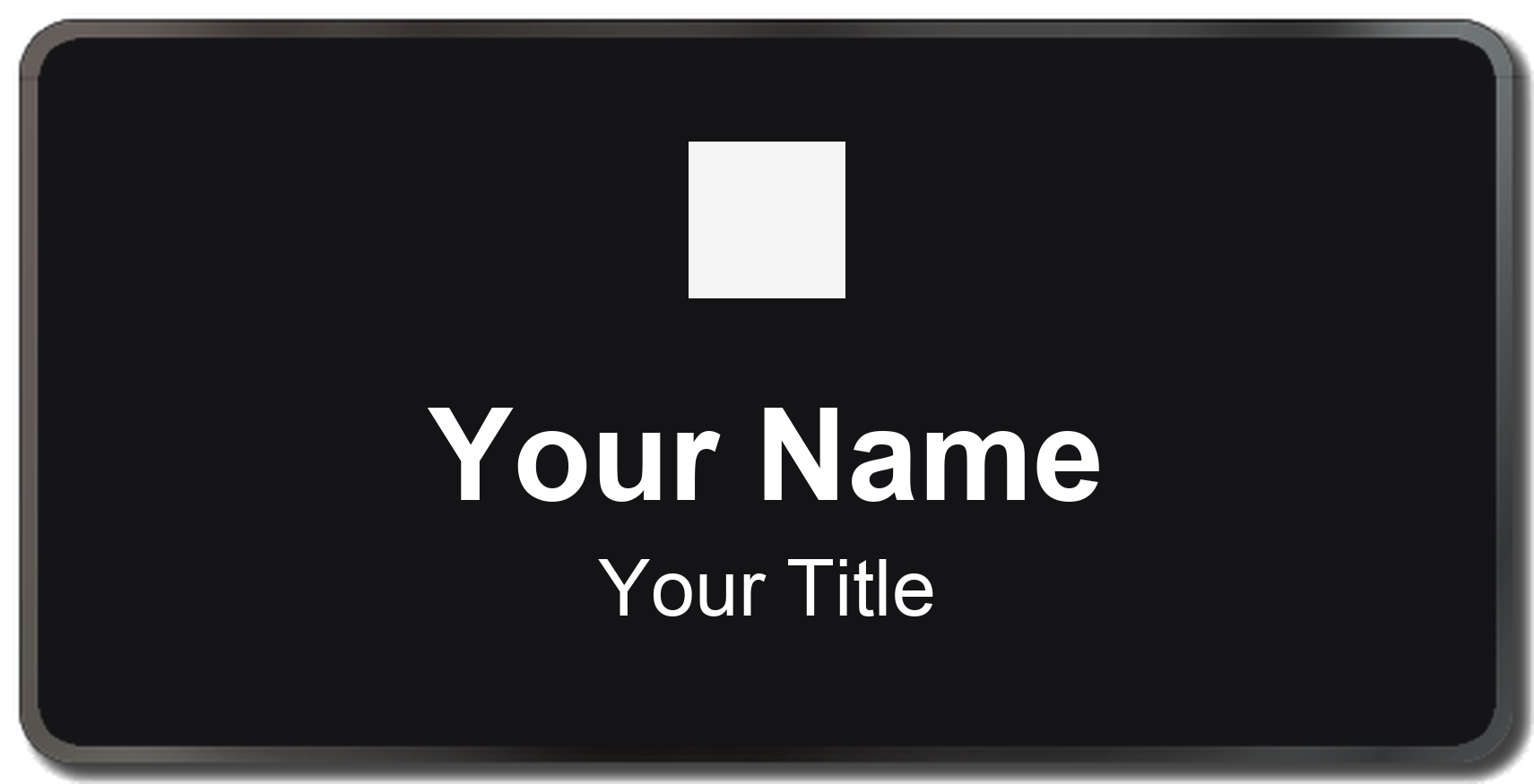 @properties Badge, Black, Black Border