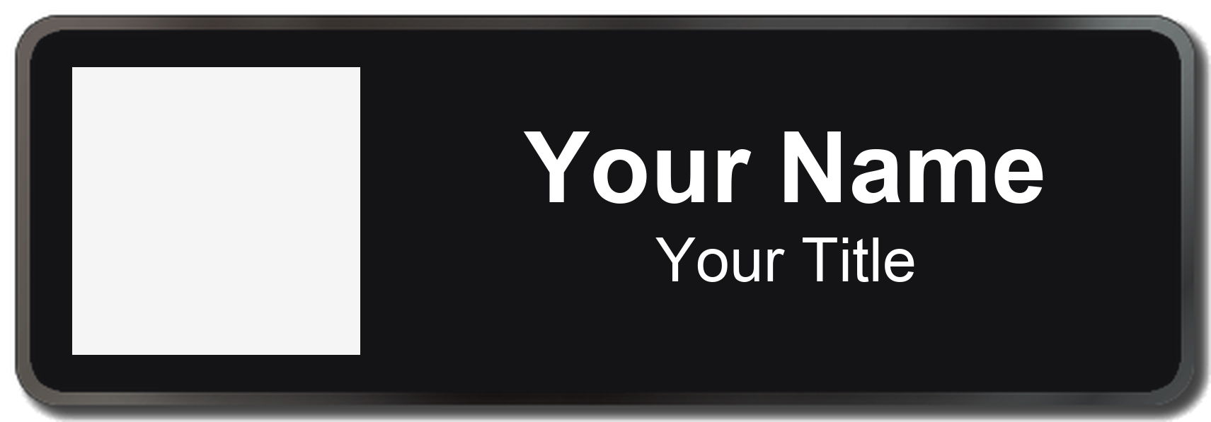@properties Badge, Black, Black Border