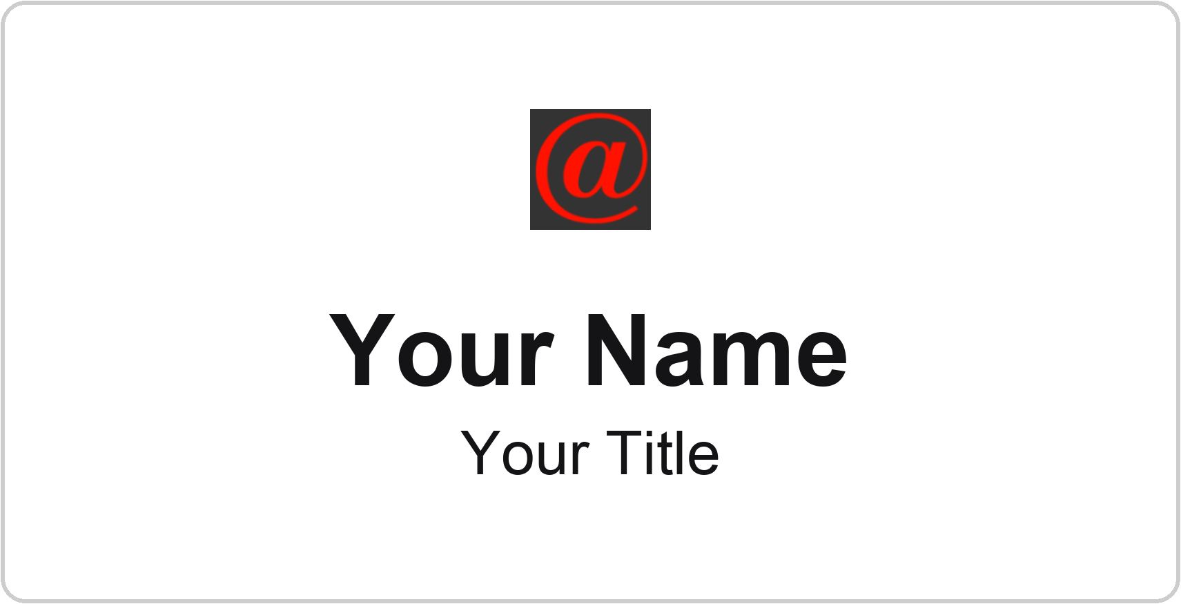 @properties Badge, White, No Border