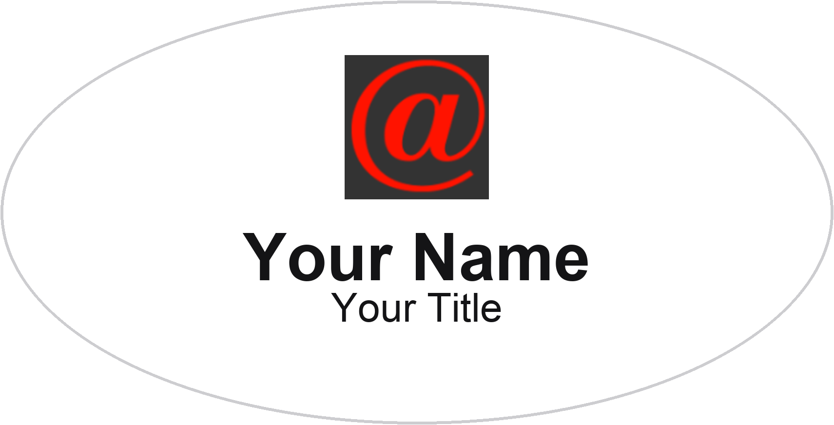@properties Badge, White, No Border