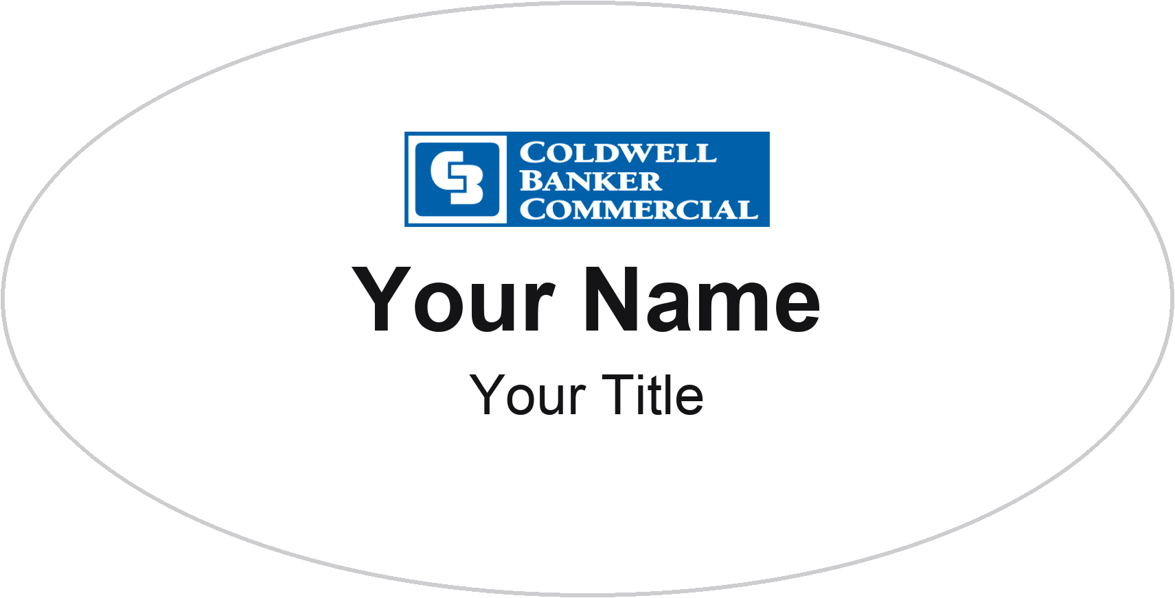 Coldwell Banker Commercial Badge, White, No Border