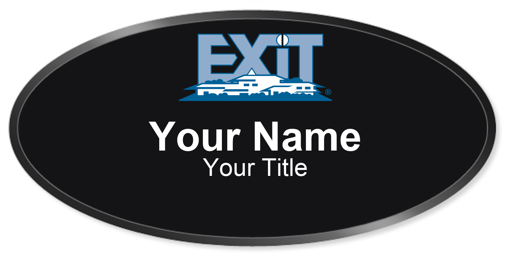EXIT Realty Badge, Black, Black Border