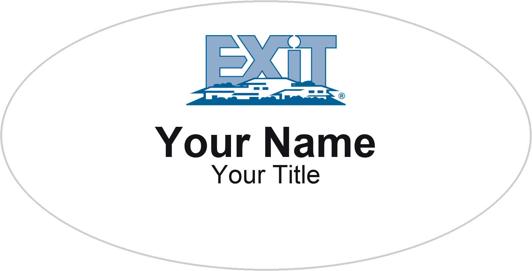 EXIT Realty Badge, White, No Border