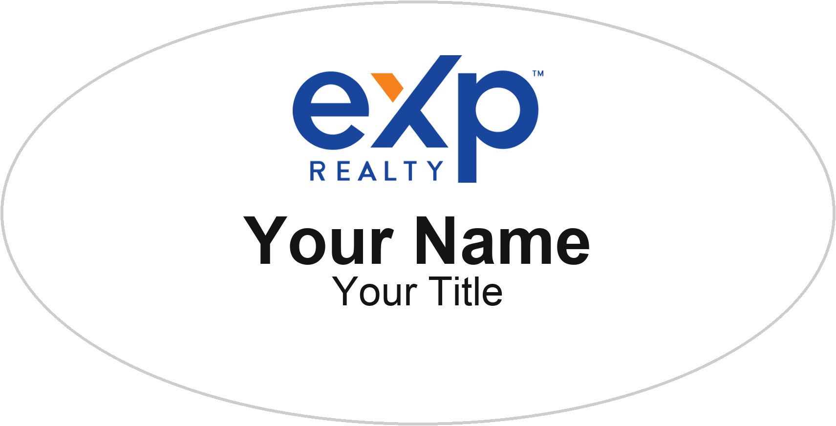 eXp Realty Badge, White, No Border
