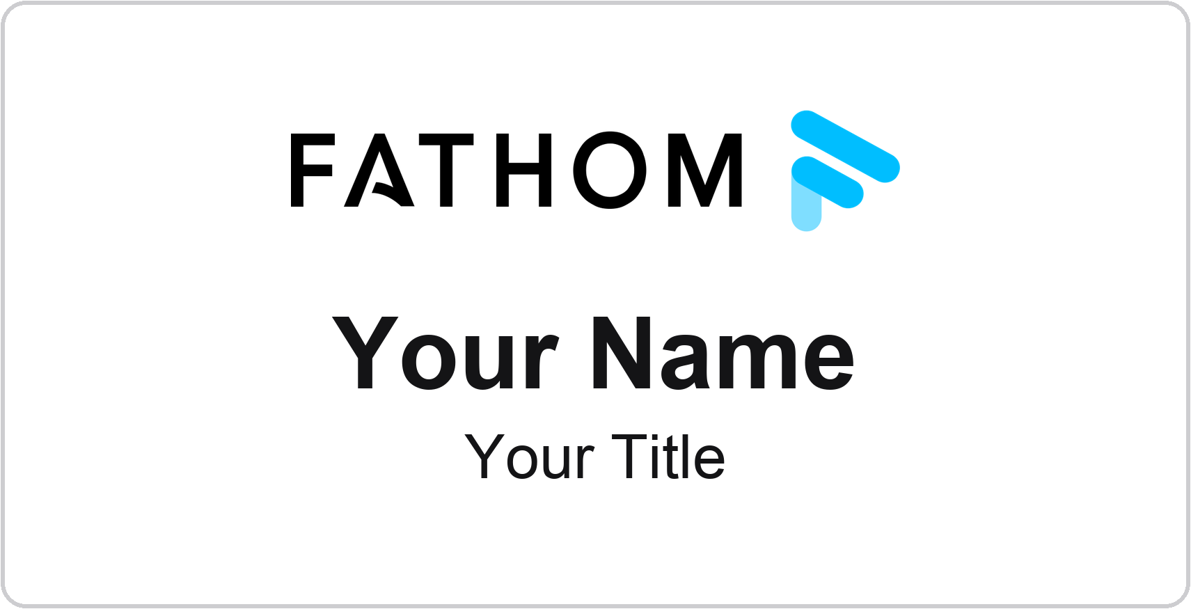 Fathom Realty Badge, White, No Border