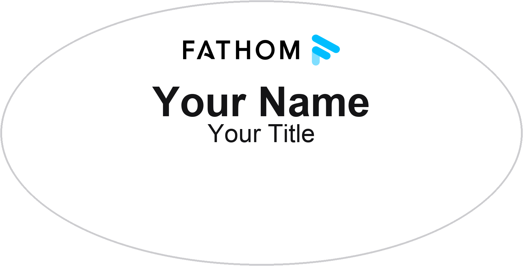 Fathom Realty Badge, White, No Border
