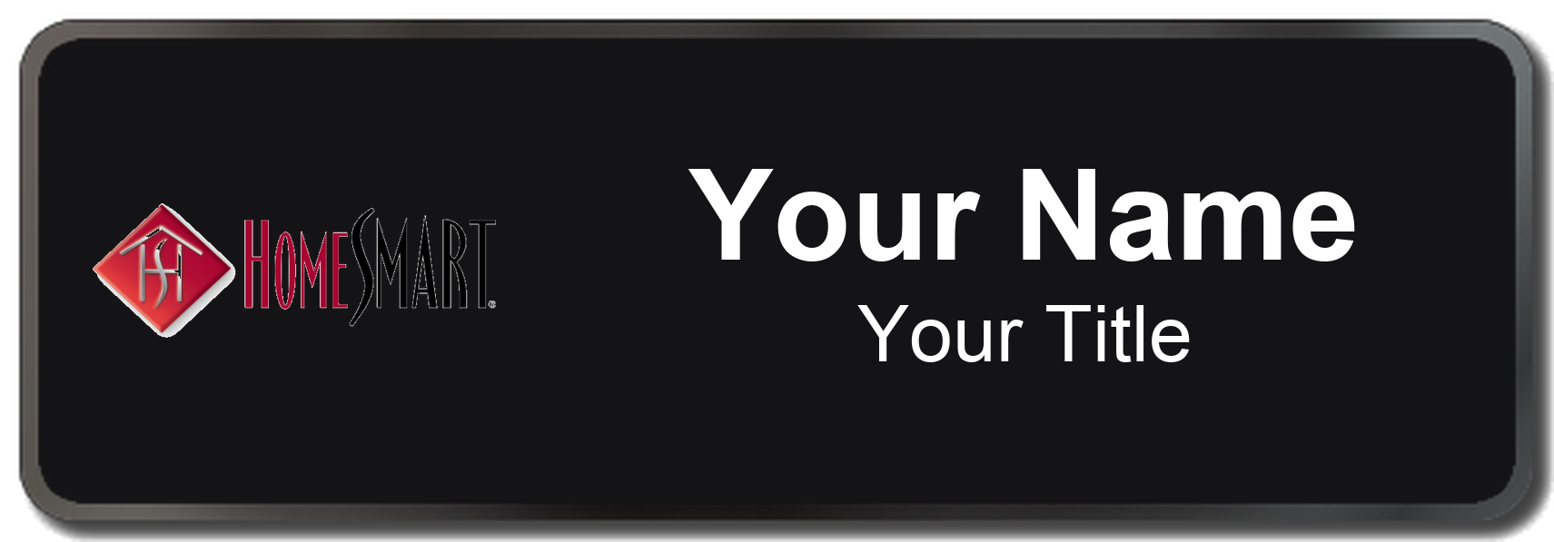 HomeSmart Badge, Black, Black Border