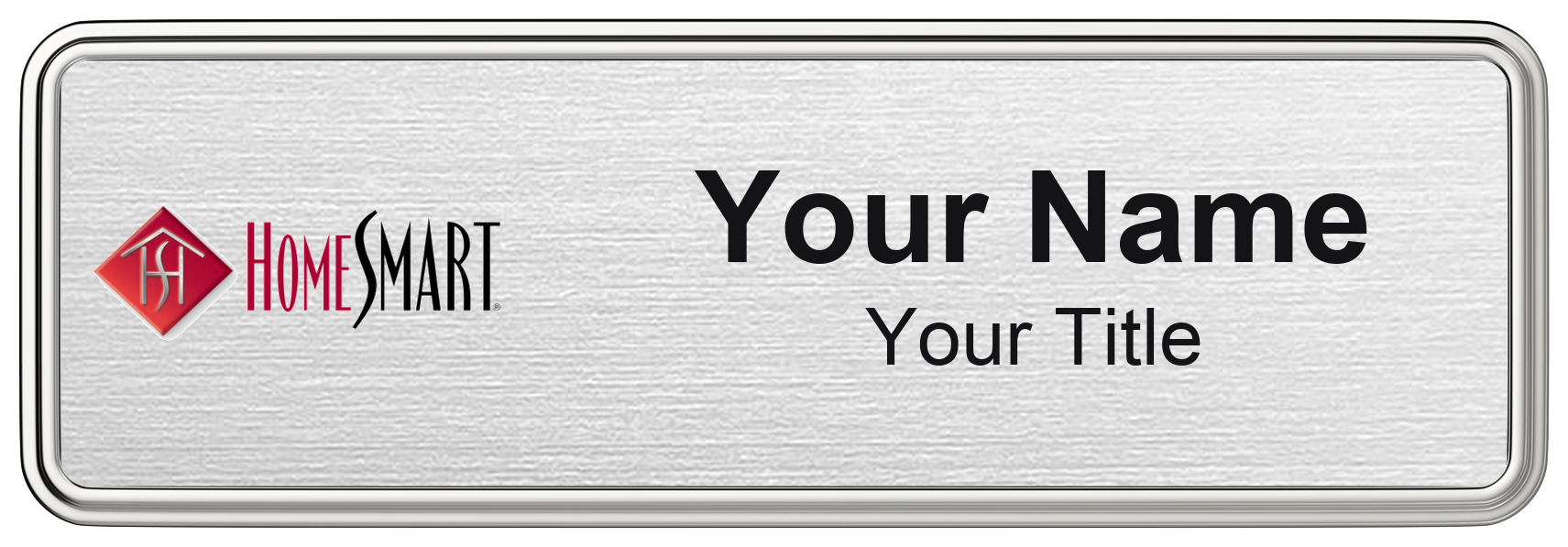 HomeSmart real estate name badge, magnetic, with logo