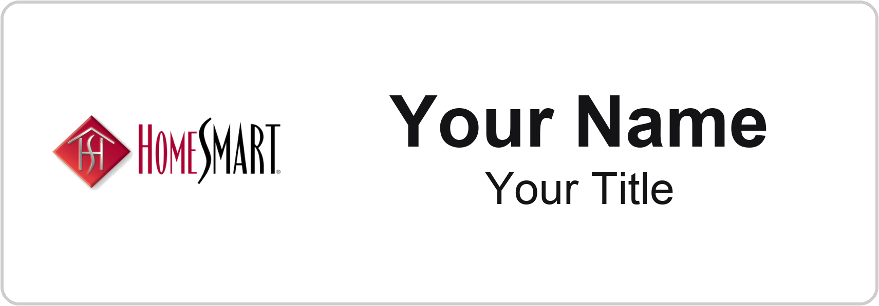 HomeSmart Badge, White, No Border