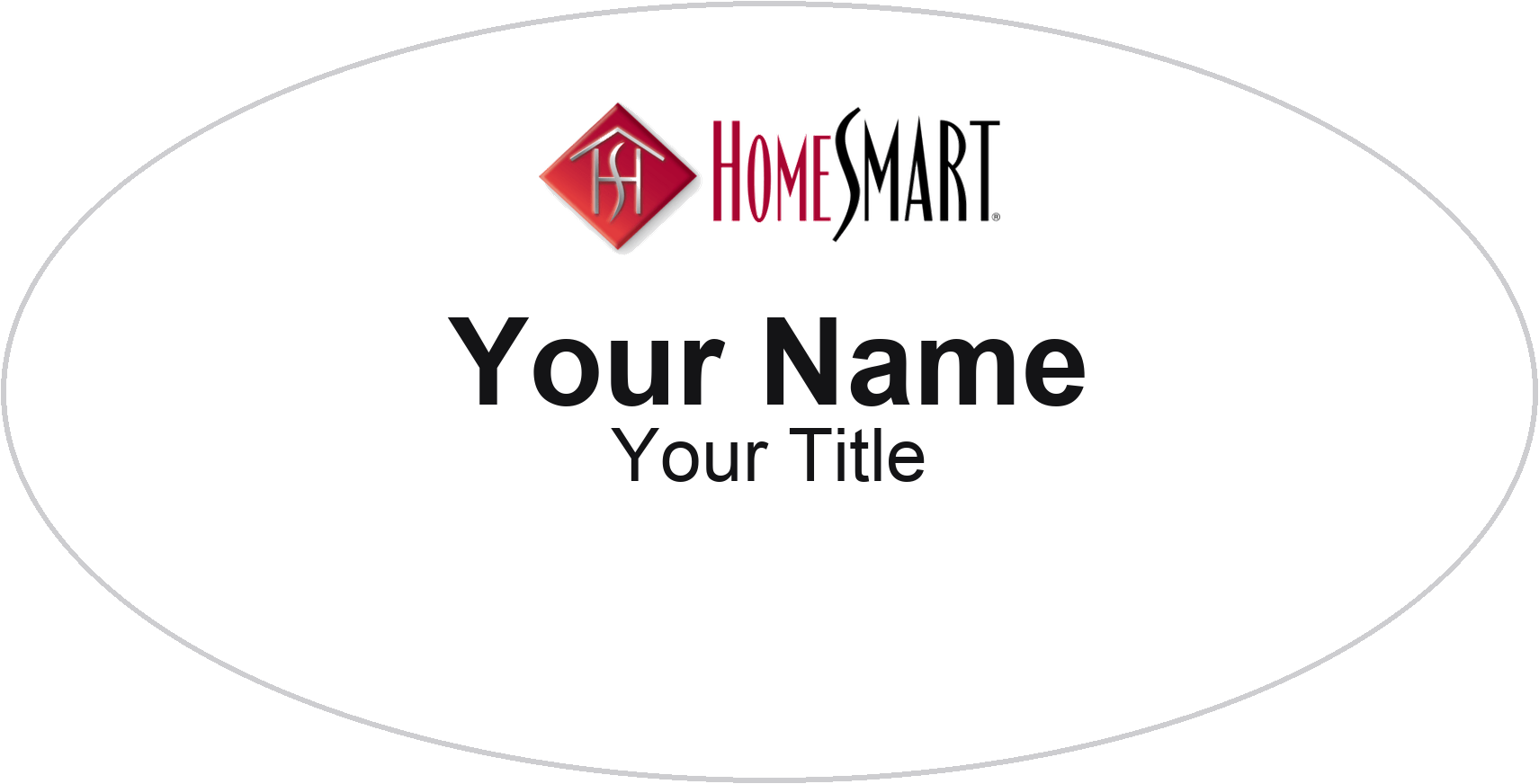 HomeSmart Badge, White, No Border