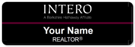 Intero Real Estate real estate name badge, magnetic, with logo