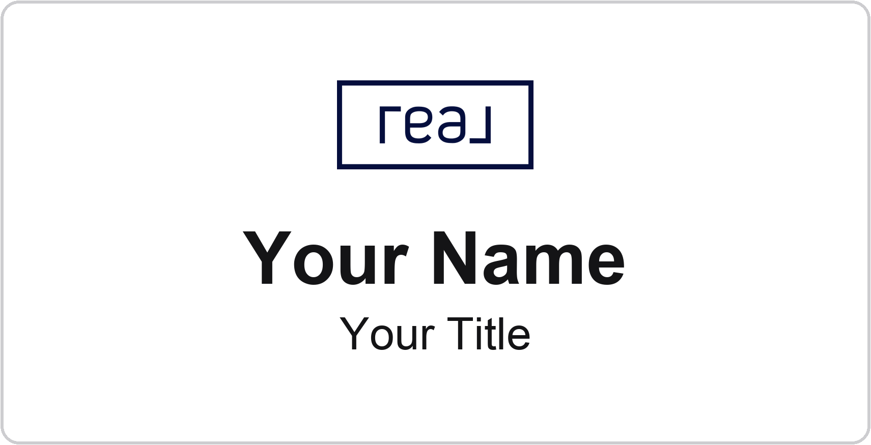 Real Broker Badge, White, No Border