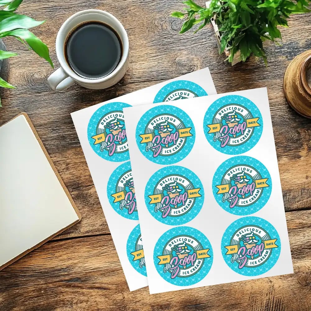 Custom sticker sheets with multiple designs